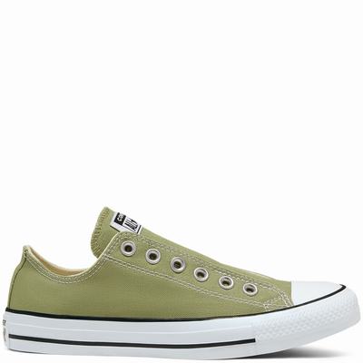 Converse Seasonal Colour Chuck Taylor All Star Slip - Naisten Tennarit - Oliivinvihreä